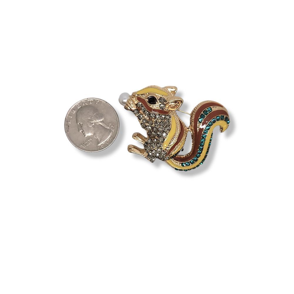 Multi-Color Gold Tone And Enamel With Round Cryst… - image 3